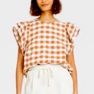 A New Day checked blouse